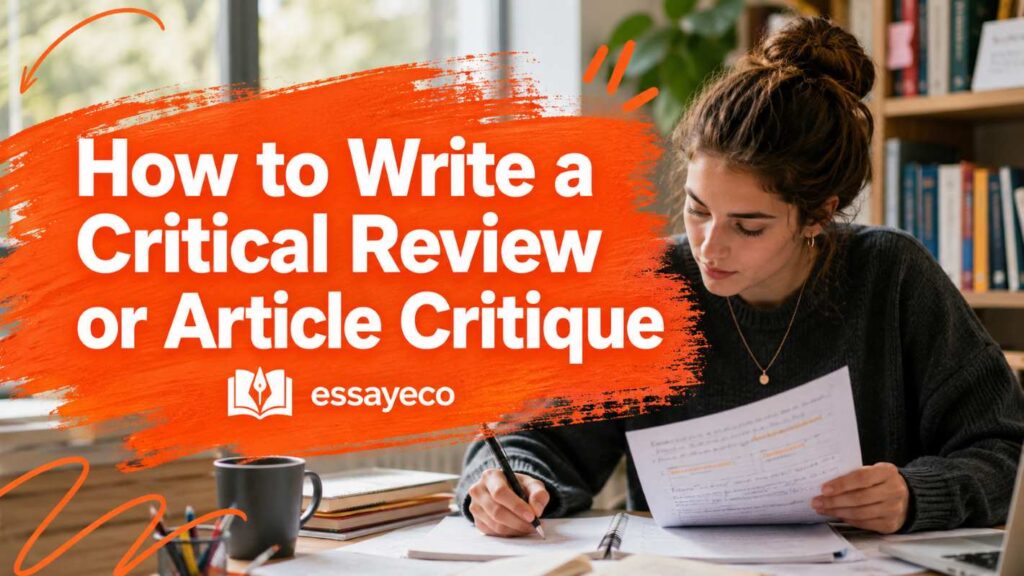 How to Write a Critical Review or Article Critique