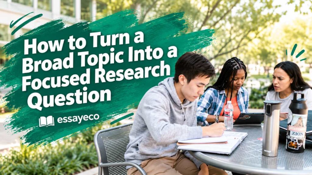 How to Turn a Broad Topic Into a Focused Research Question